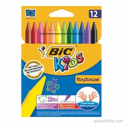 Bic Plastidecor Silinebilir Mum Pastel Boya (12 Renk) - Thumbnail