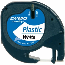 DYMO LetraTag Plastik Beyaz Şerit 59422 (12mm x 4 metre) - Thumbnail