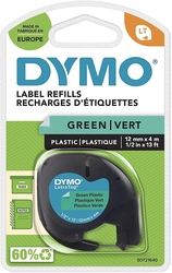 DYMO LetraTag Plastik Etiket Şerit Yeşil 59425 (12mm x 4 metre) - Thumbnail