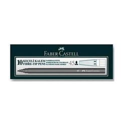 Faber Castell 45 Siyah Keçeli Kalem (10 lu Kutu) - Thumbnail