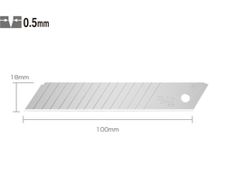 OLFA LBD-50 Standart Çift Segmentli Geniş Maket Bıçağı Yedeği (50 li) - Thumbnail