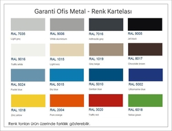 Üç Çekmeceli Metal Kartoteks Askılı Dosya Dolabı Gri Renk - Thumbnail